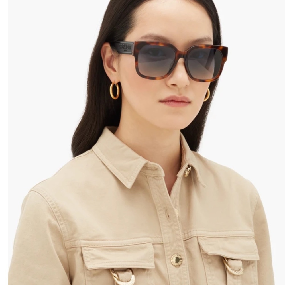 DIOR DIORID1F Sunglasses in Black